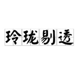 玲珑剔透造句