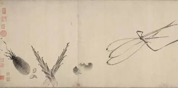 法常的画，法常六柿图