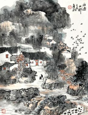 王建《雨过山村》原文及翻译赏析