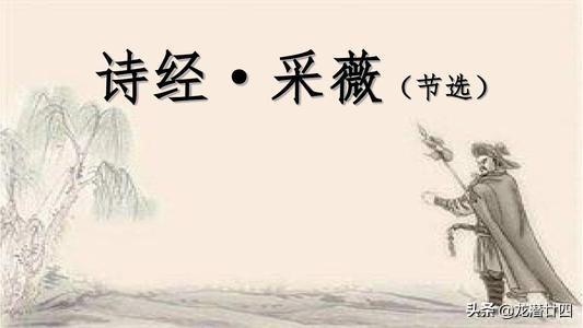 将军赋采薇中的采薇是什么意思，梦中行采薇的采薇是什么意思