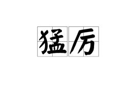 猛厉是什么意思，猛厉的近义词和反义词