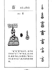 畜的拼音多音字组词，畜的拼音怎么读