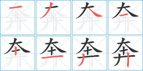 耷的笔顺，驰的笔顺