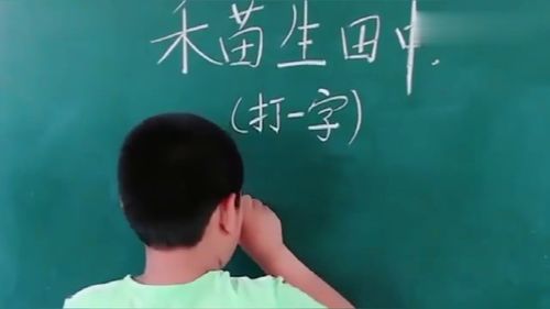 大雨下在农田中打一字，田中猜谜