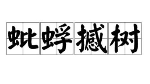 蚍蜉撼树什么意思