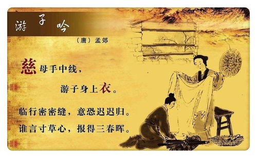 游子吟古诗全文八句，游子吟古诗全文拼音版视频