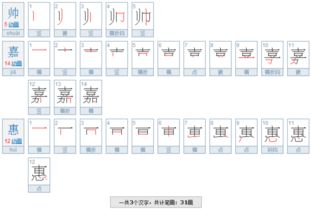 帅有几画
