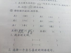 完整的近义词语是什么，完整的反义词三年级