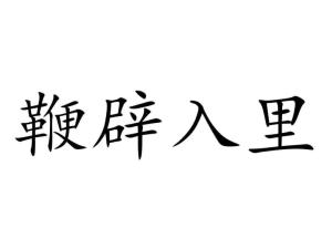 鞭辟入里的意思