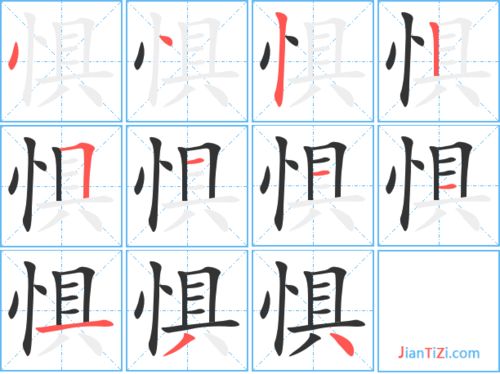 惧字怎么组词