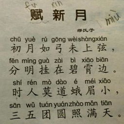 赋新月古诗翻译，赋新月缪氏子的缪怎么读