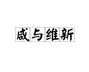 咸与维新读音，咸与维新是什么生肖