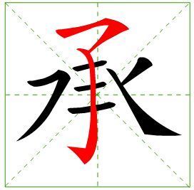 承的笔顺笔画