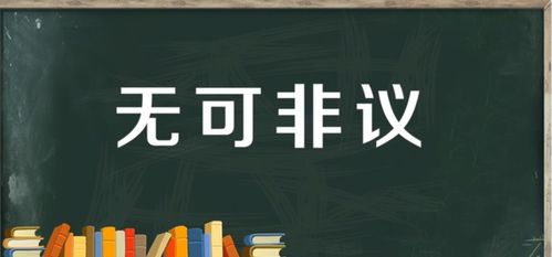 无可非议什么意思