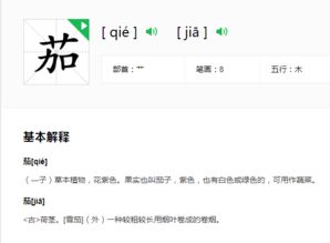用茄字怎么组词