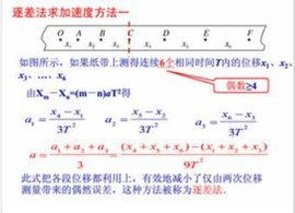 高一物理中的逐差法公式是什么,如果可以,讲解一下步骤【不用很详细