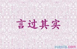 言过其实的近义词，言过其实的反义词