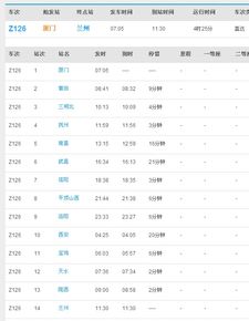 z126列车时刻表查询晚点，z126次列车路线图
