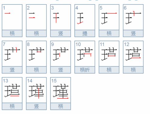 提的笔画顺序