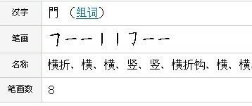 门字怎么写