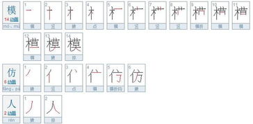 仿的笔顺怎么写?，傍的笔顺