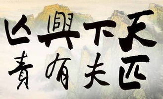 天下兴亡匹夫有责的意思和作者是谁，天下兴亡匹夫有责的意思是什