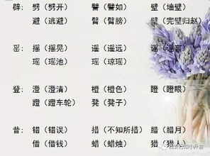 握字组词有哪些词语