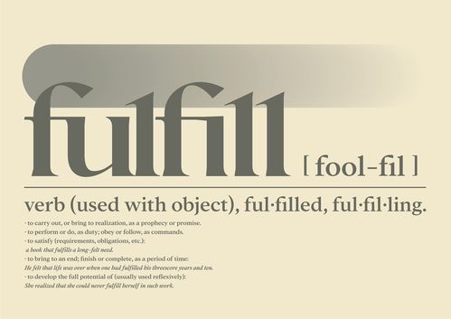 fulfilled，fulfill的同义词