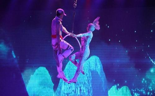 什么的表演 比如:(精彩)的表演