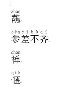 参差不齐的读音是什么意思呀，参差不齐的读音谁发明的