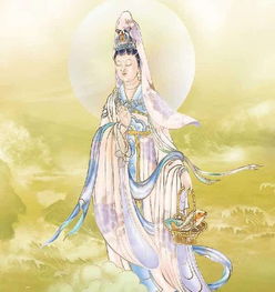 手里拿花坐骑是鱼的是什么菩萨