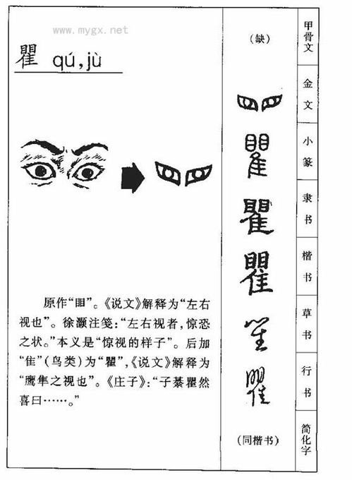 矍铄读音，瞿读音与何字同音
