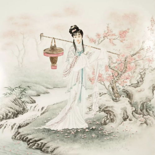 黛玉葬花图片绘画，黛玉葬花图片大全
