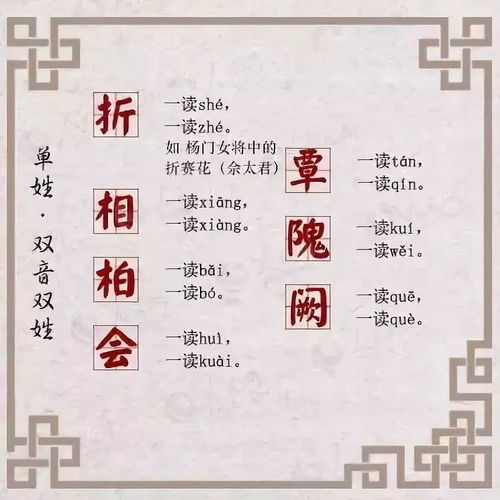 单姓怎么读几声，百家姓单姓怎么读