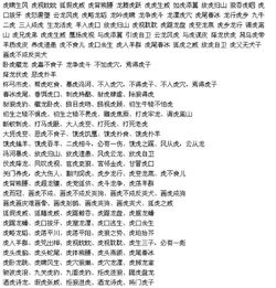 虎字可以组什么词