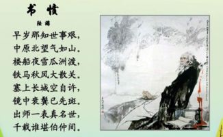 陆游的书愤全诗与译文