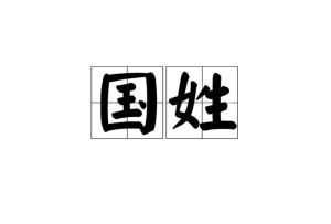 国姓窃明，国姓是什么意思