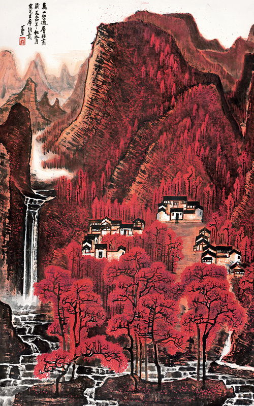 看万山红遍层林尽染修辞，看万山红遍歌曲
