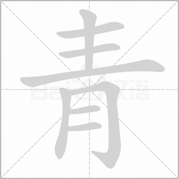青字的部首是月吗，青字部首的字有哪些字