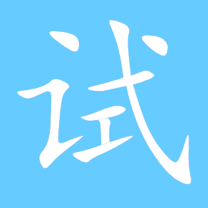 试怎么写