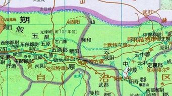 朔方郡地图，朔方军和河东军