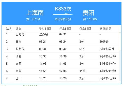 k833次列车途经的站点，k833座位图