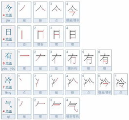气的笔顺是
