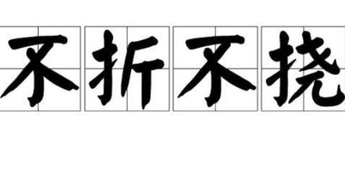 不折不挠的近义词，不折不挠是成语吗