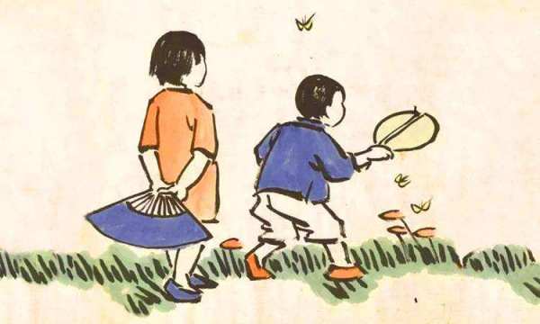 垂髫稚子，垂髫树