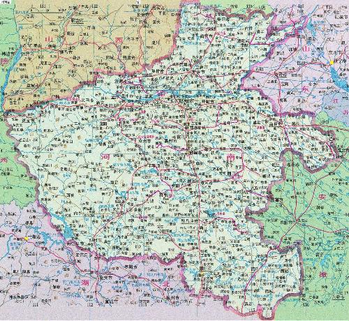 河南省交通地图精确到县，河南省交通地图全图高清版图