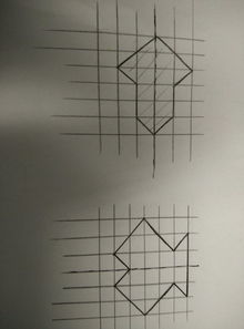 平面体的正等测图画轴要怎样作图?