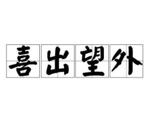 喜出望外的望是什么意思