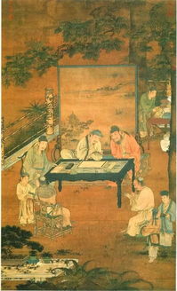 十八学士图的寓意，马口窑十八学士图