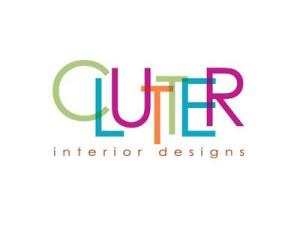 cluttered up，clutter up with